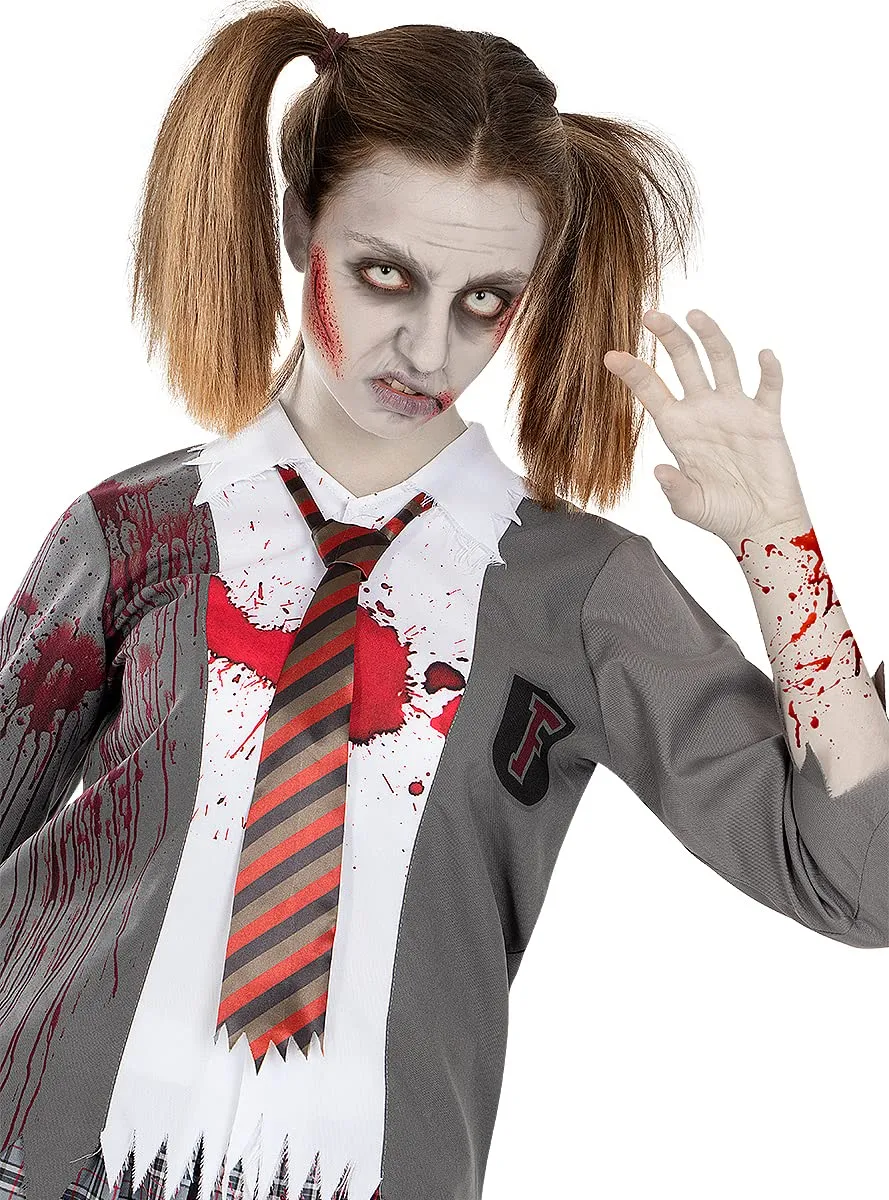Funidelia Costume Studentessa Zombie donna grigio XS-XL Halloween
