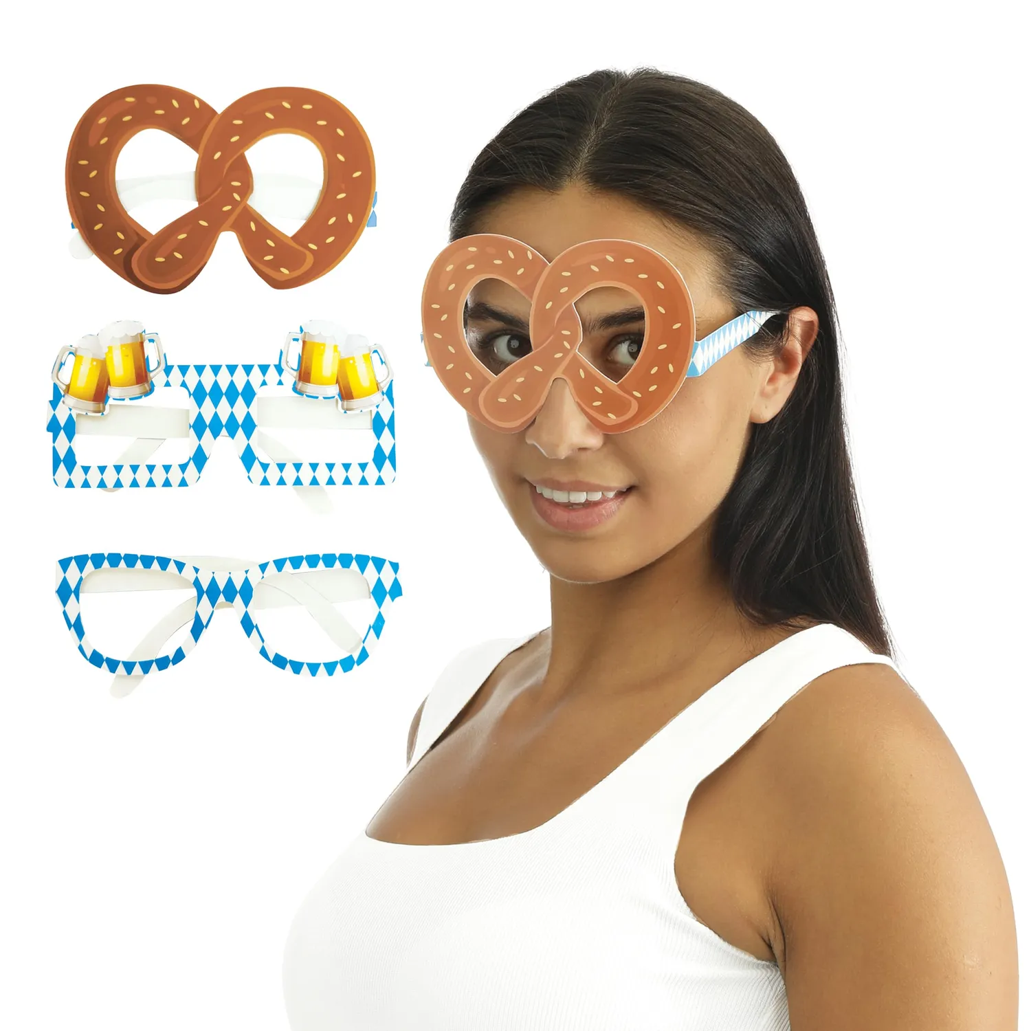 P'tit Clown 23846 occhiali Oktoberfest 6 pezzi