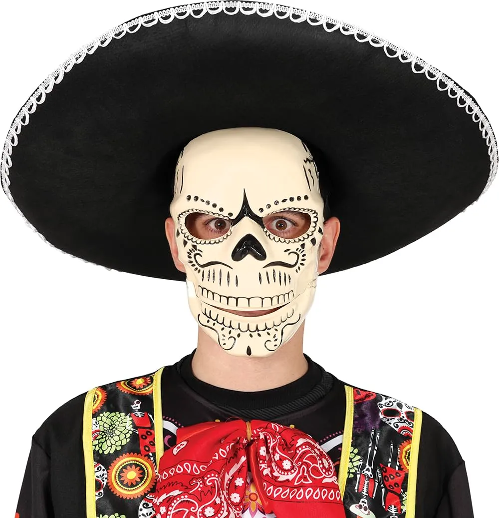 Fiestas Guirca Peste maschera lattice adulto multicolore