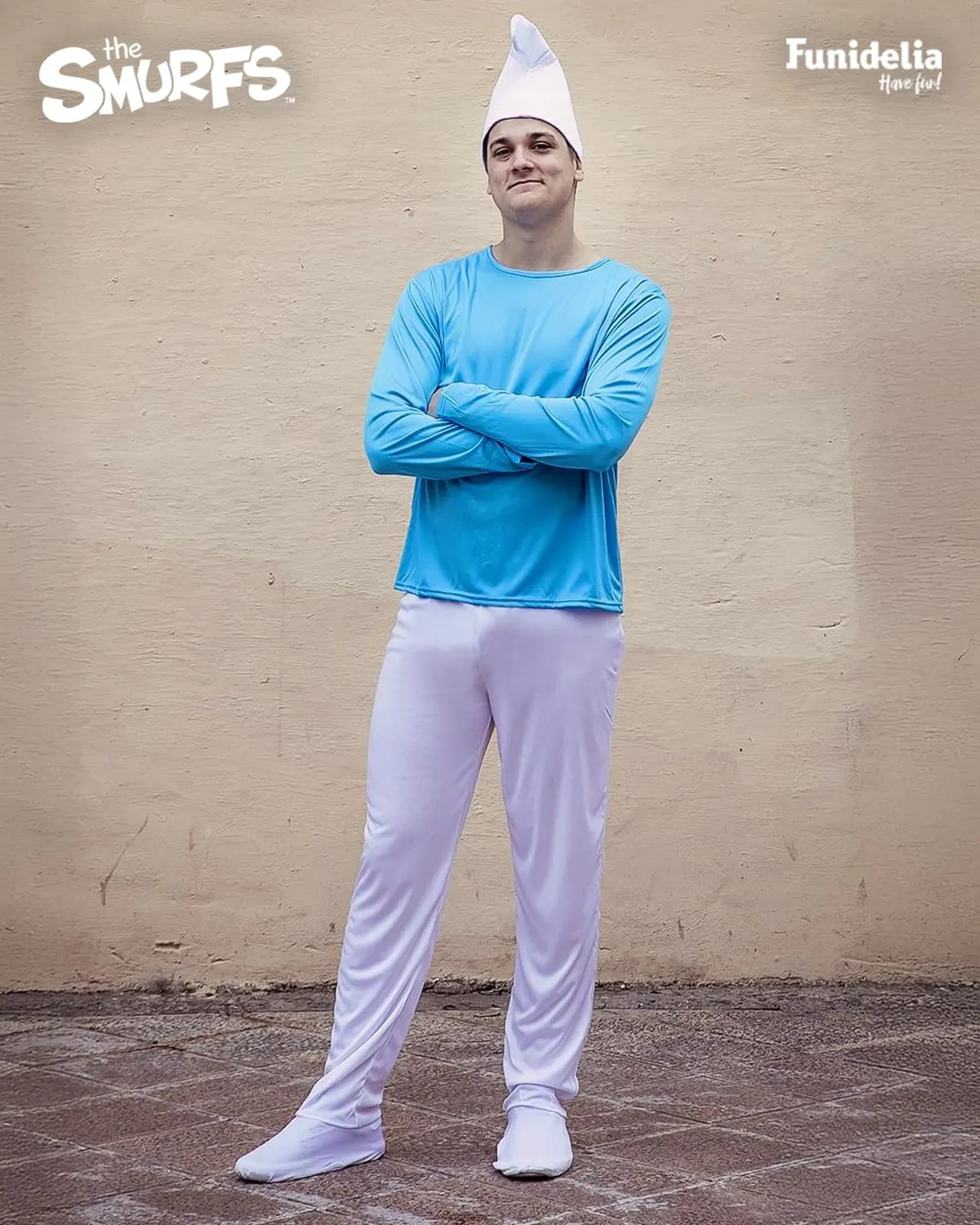 Funidelia I Puffi Puffo Costume Blu M-L cartoni