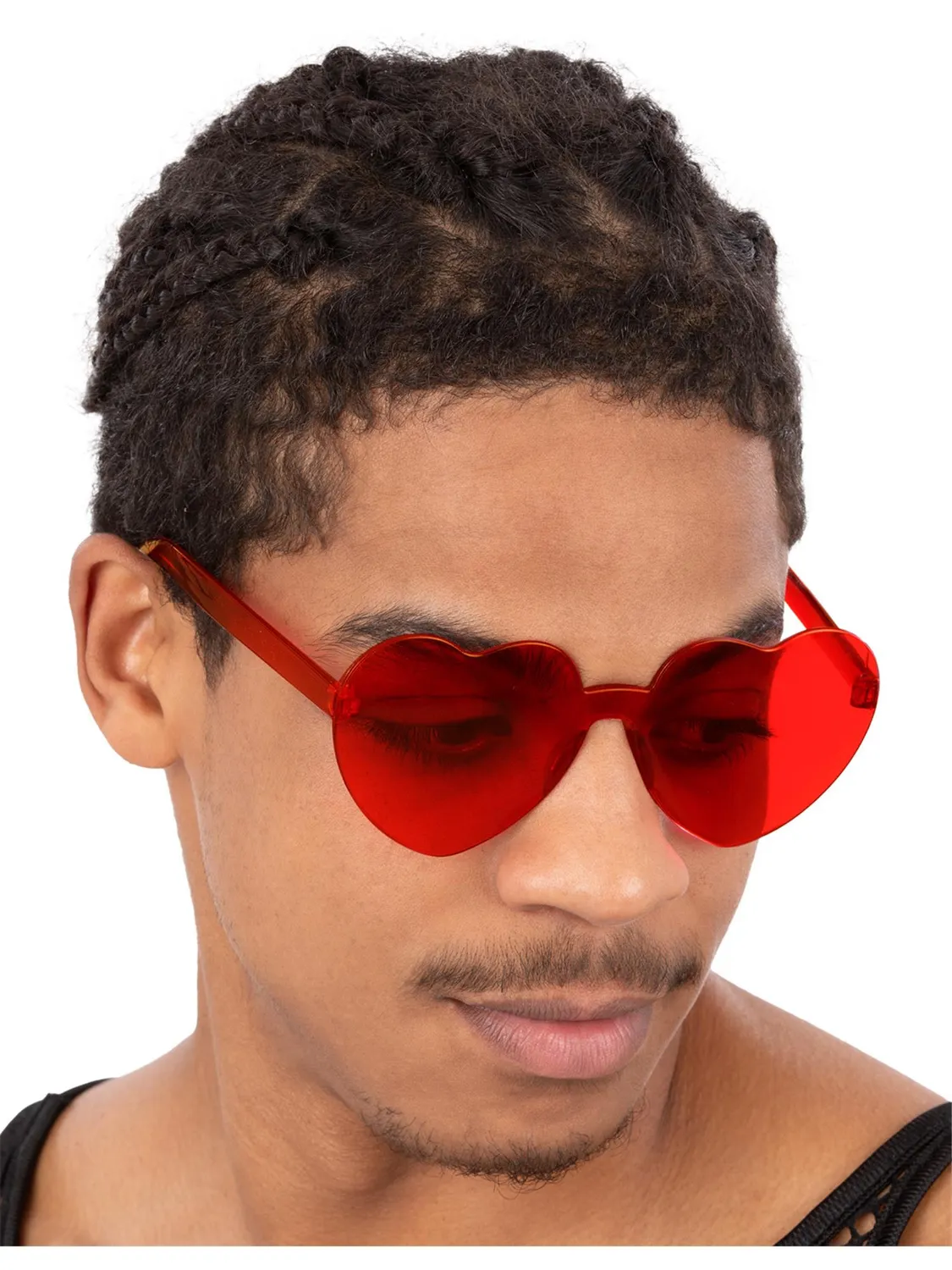 Smiffys Red Heart Specs occhiali cuore rossi unisex