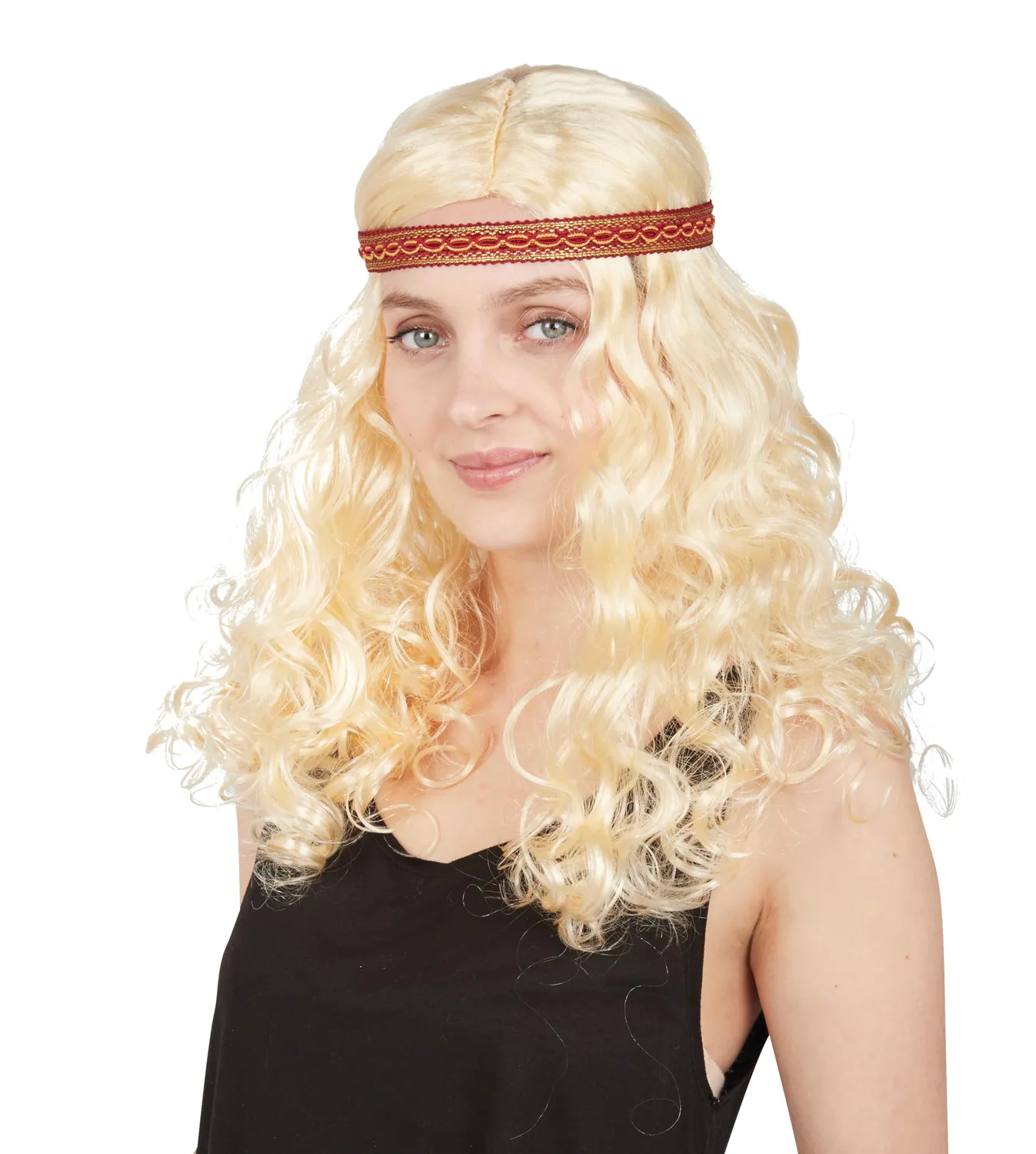 P'tit Clown 68650 parrucca hippie bionda con fascia