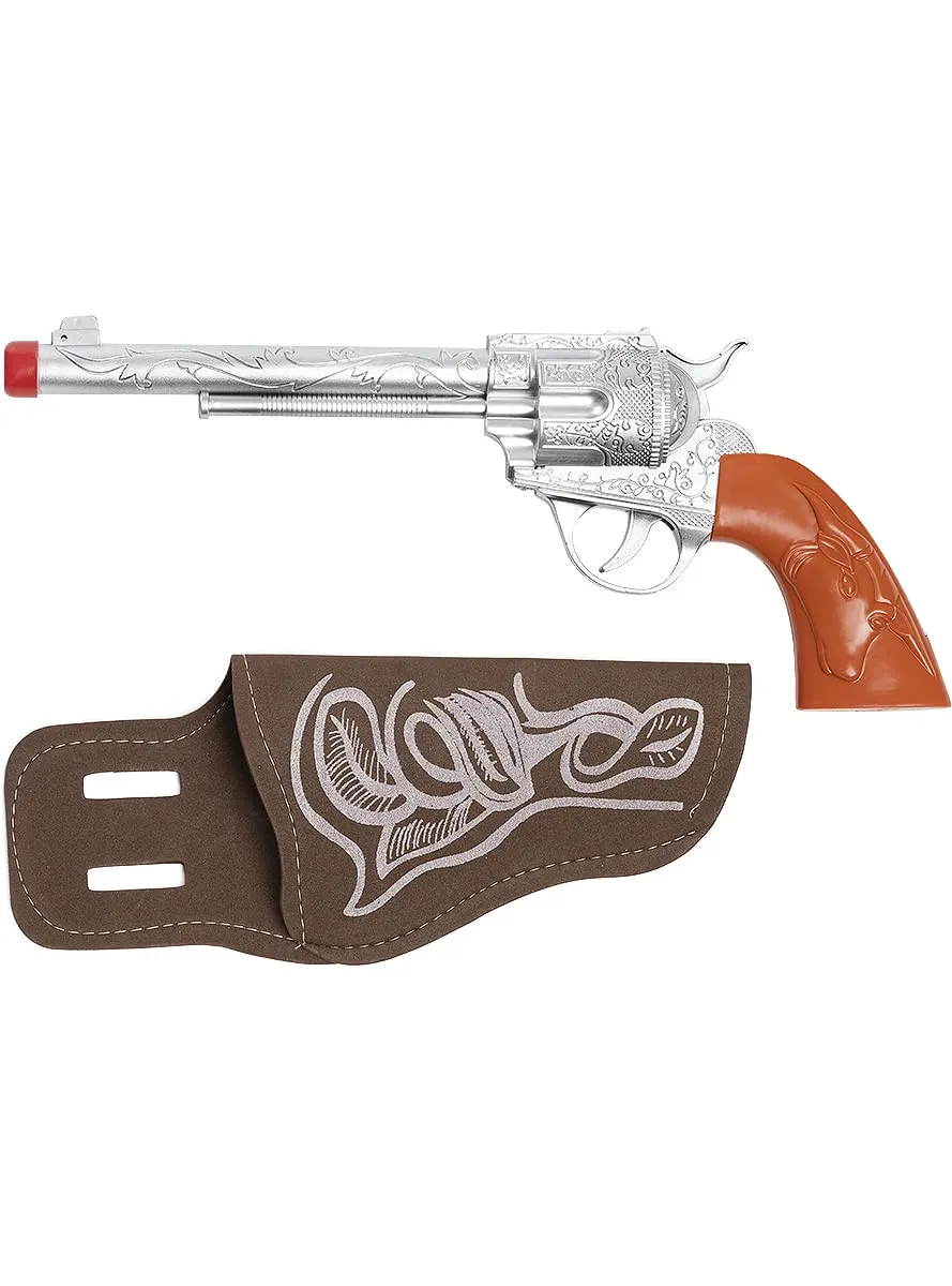Funidelia Western Revolver cowboy con fondina accessorio multicolore 30cm