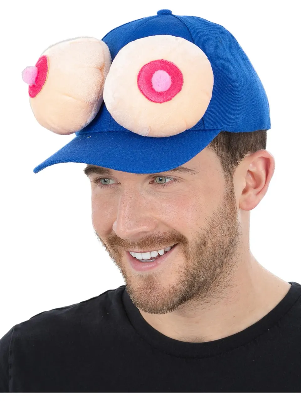 Smiffys Boob Peaked Cap cappello divertente blu unisex