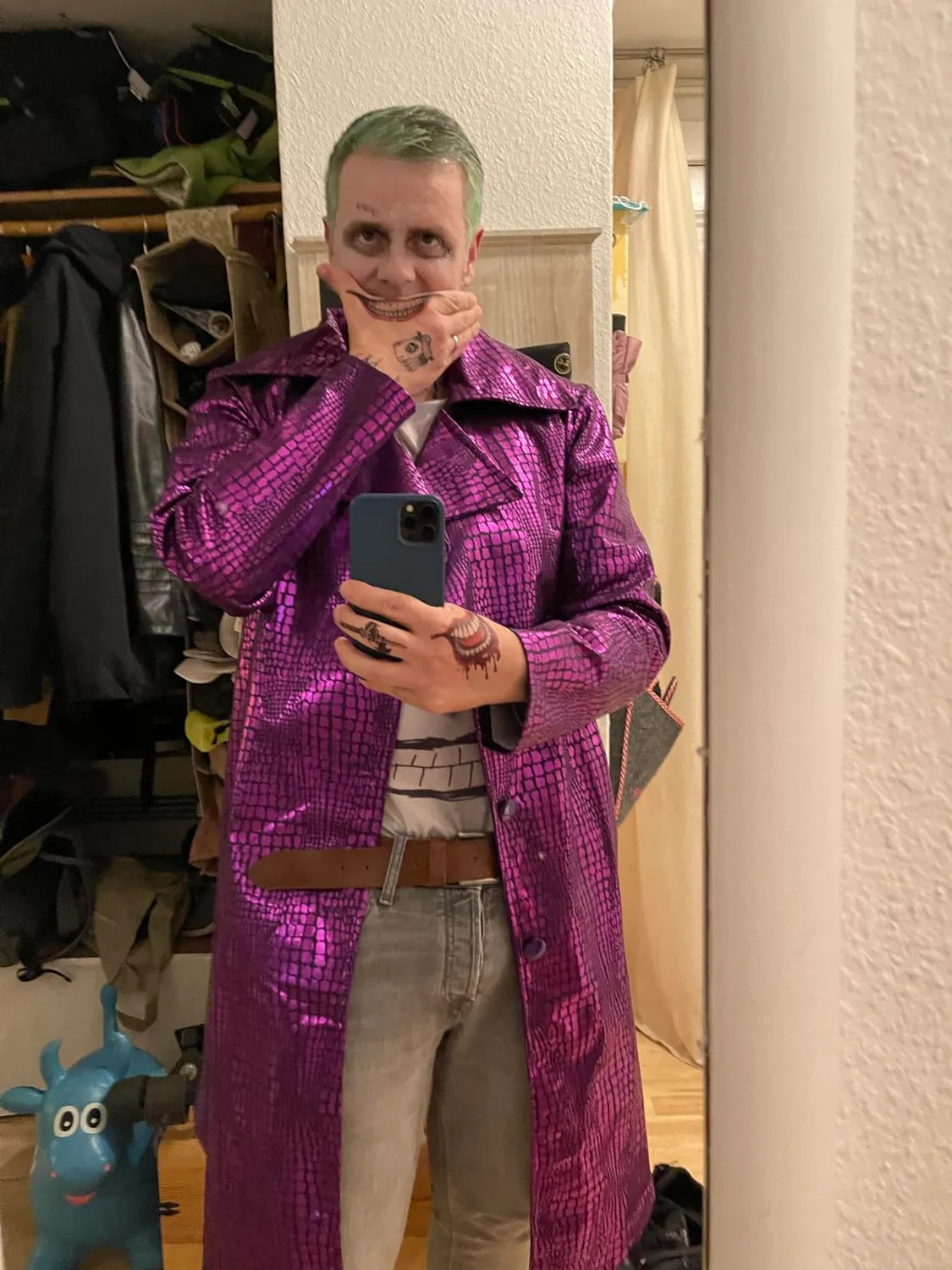 Funidelia Joker Suicide Squad costume uomo viola con accessori
