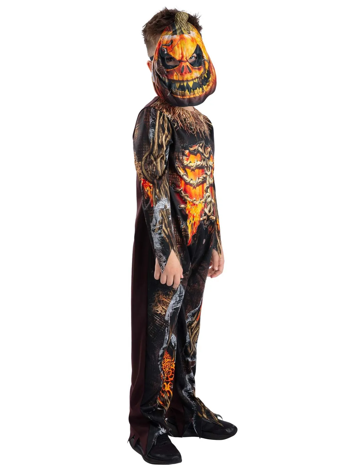 Smiffys Evil Pumpkin costume zucca bimbo con maschera