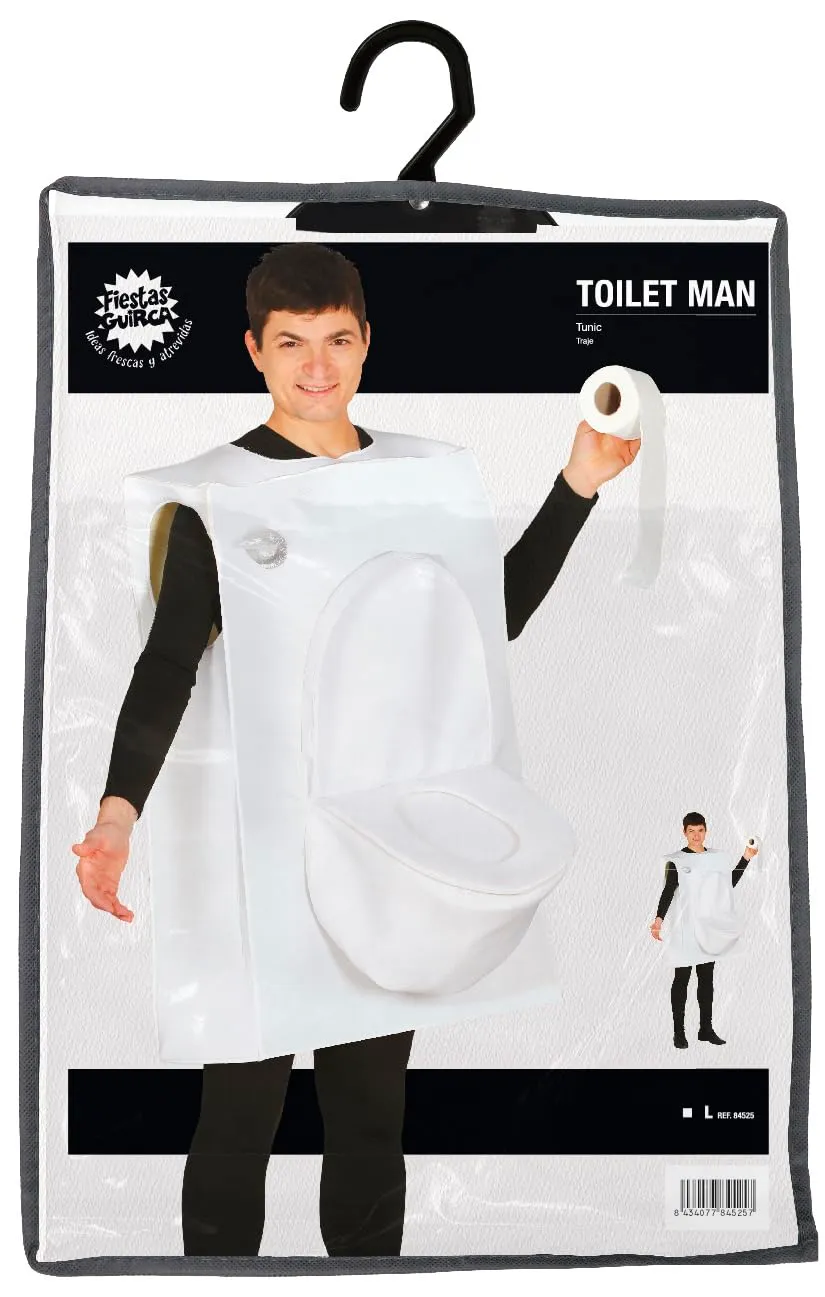 Guirca Toilet Man costume adulto uomo divertente