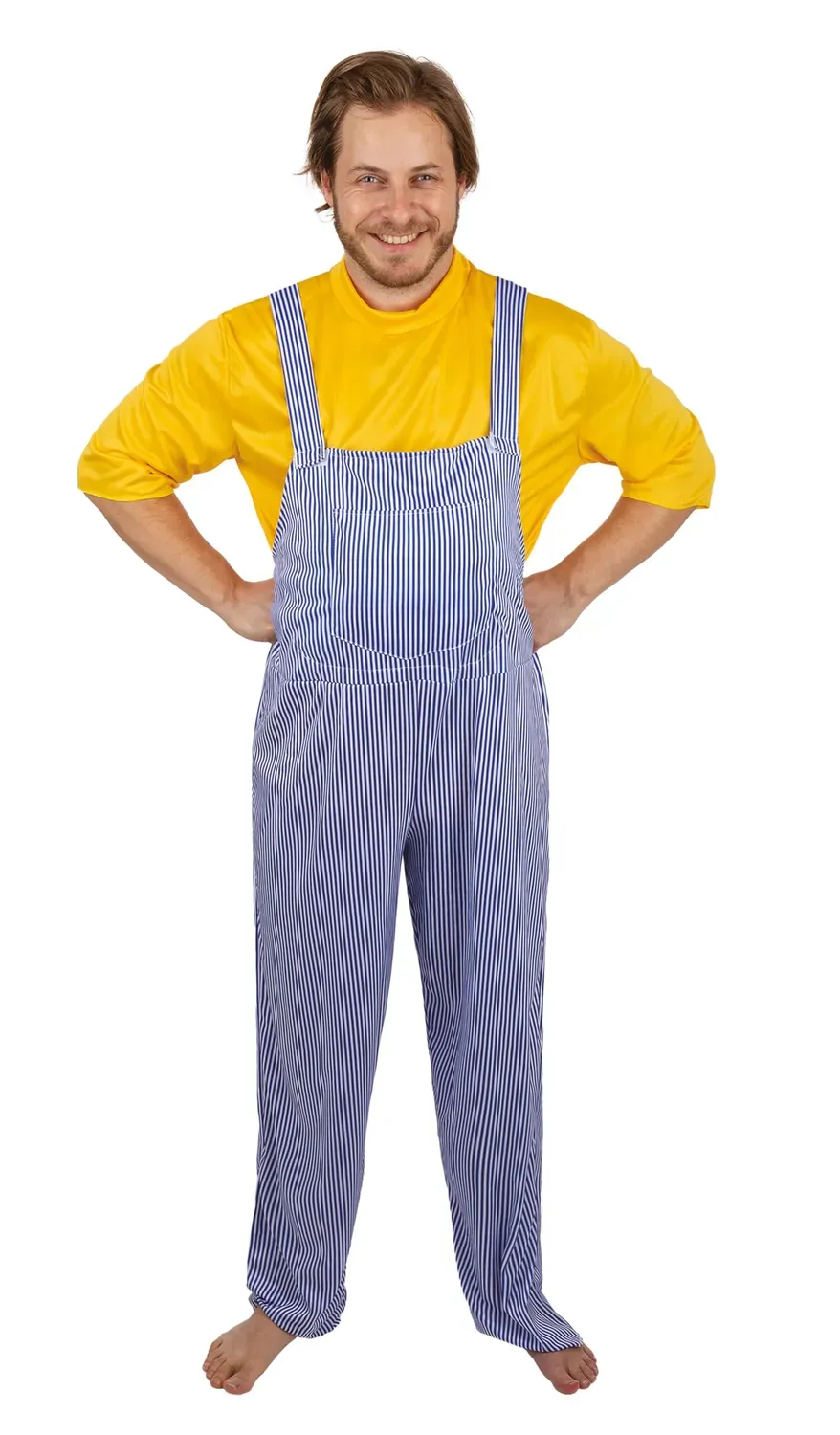 P'tit Clown Coluche costume adulto comico uomo