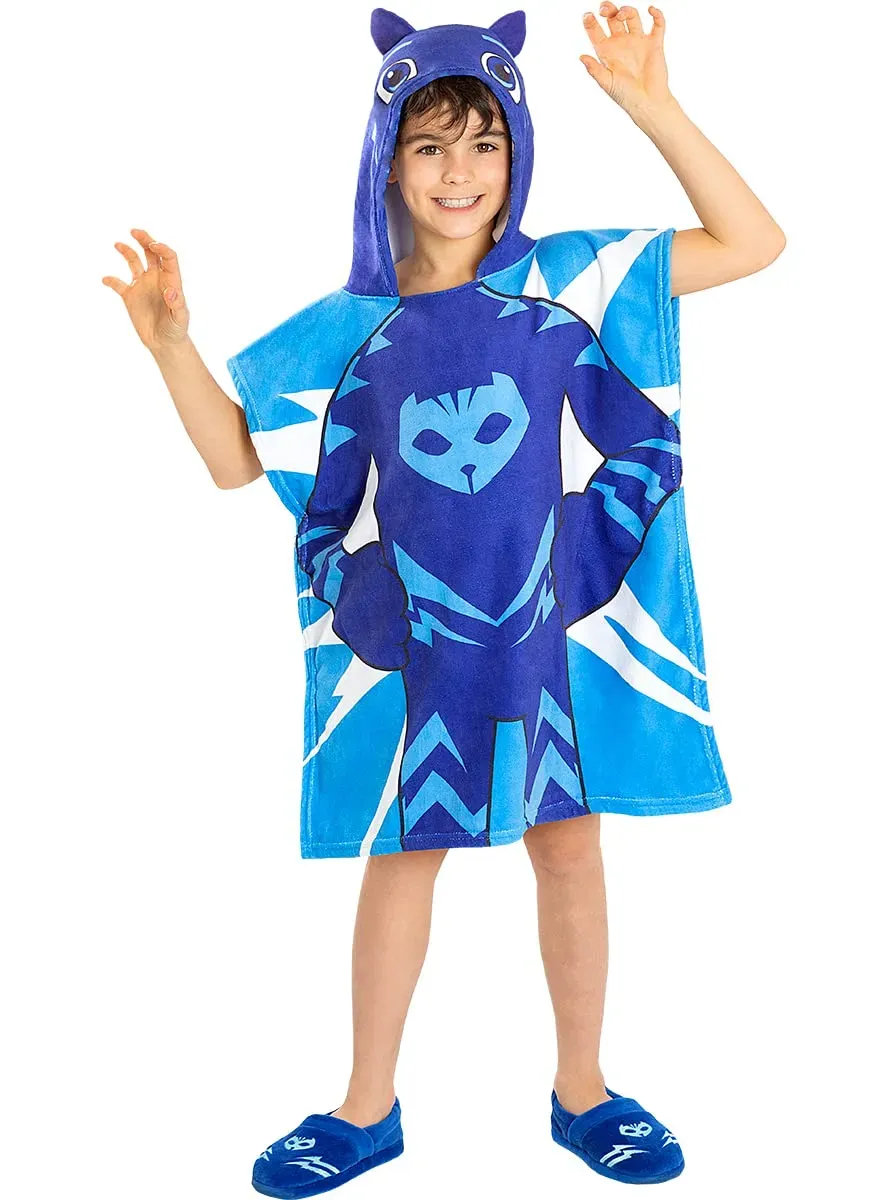 Funidelia PJ Masks poncho mare bambino blu Catboy