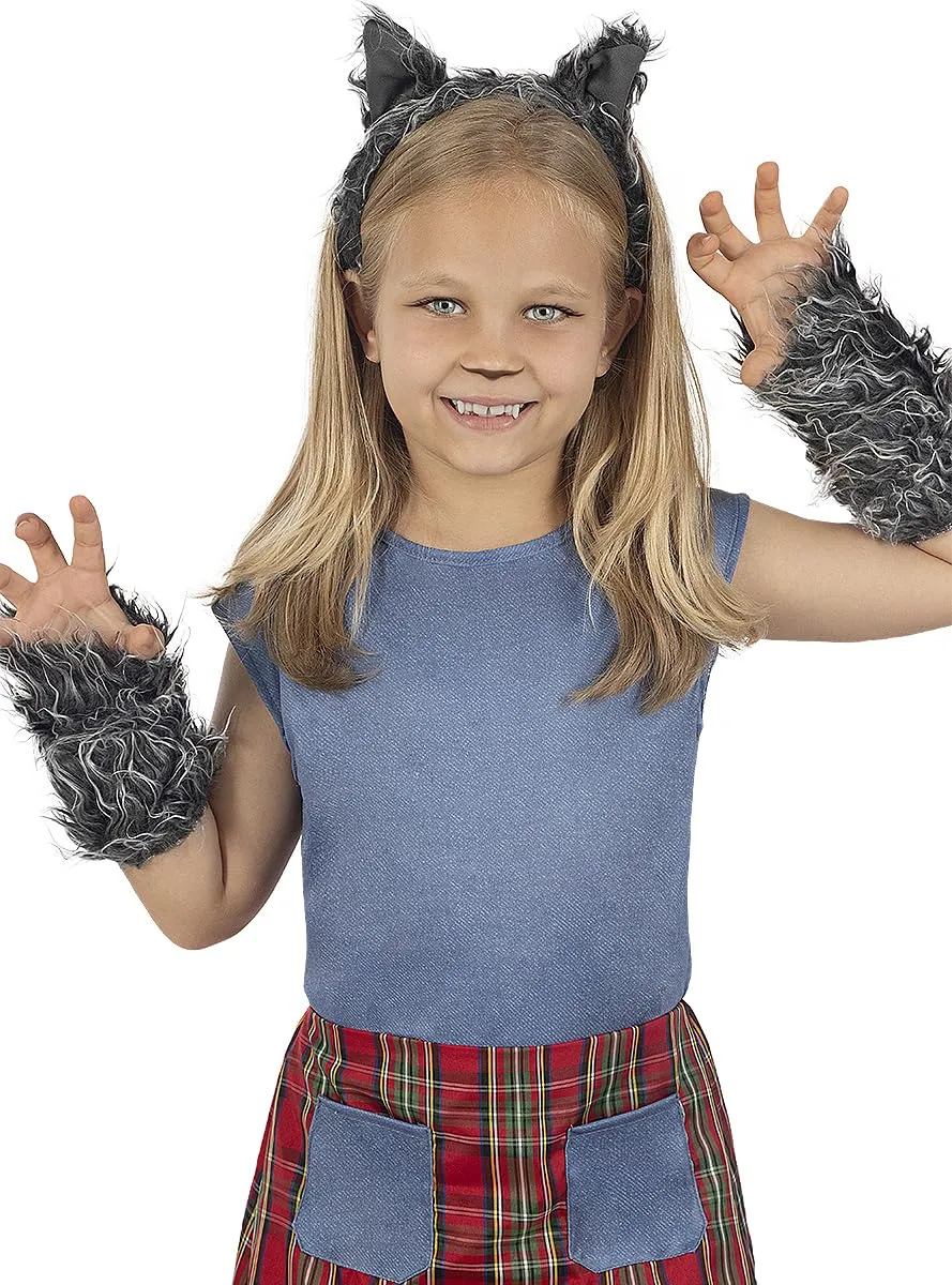 Funidelia Lupo Mannaro costume bambina 3-4 anni marrone