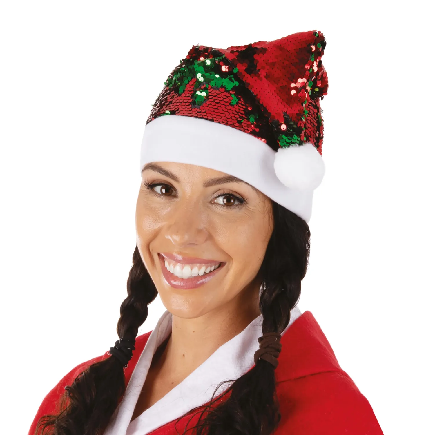 P'tit Clown cappello Natale peluche Babbo Natale adulto