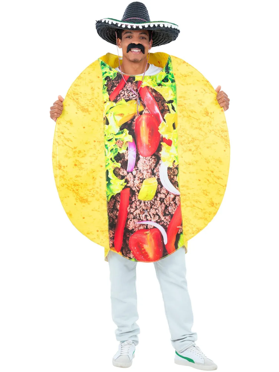 Smiffys Taco costume tabard adulto cibo divertente