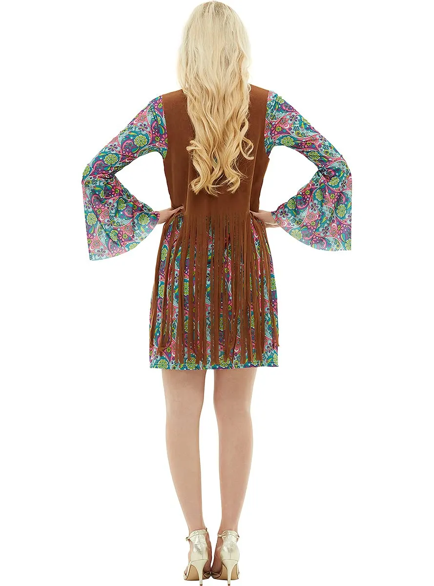 Funidelia Hippie Anni 60 costume donna 4XL multicolore